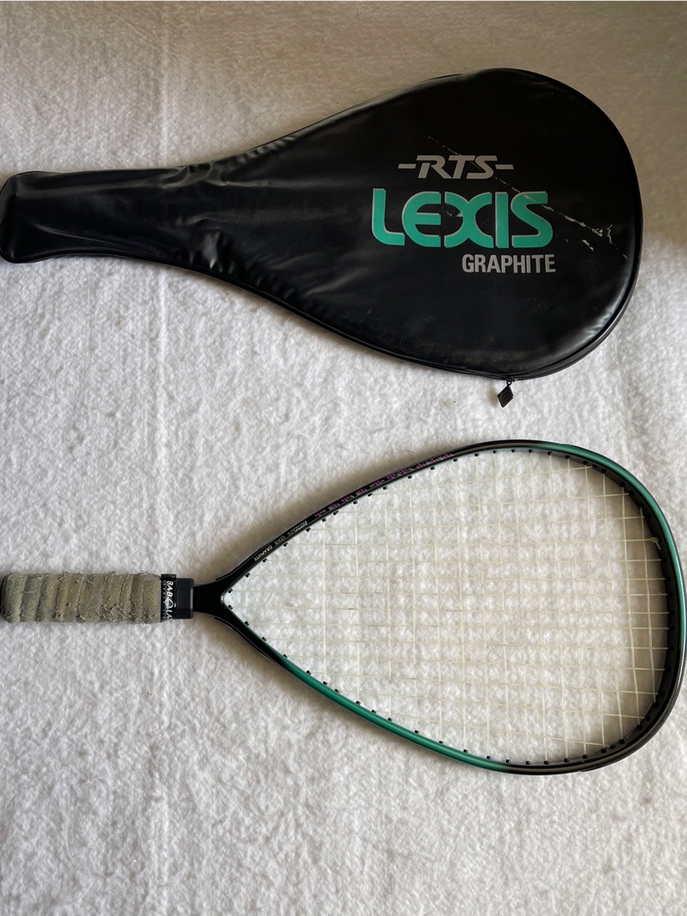 Ektelon RTS Lexis Graphite Racquetball Racquet Super SM Grip Cover Case